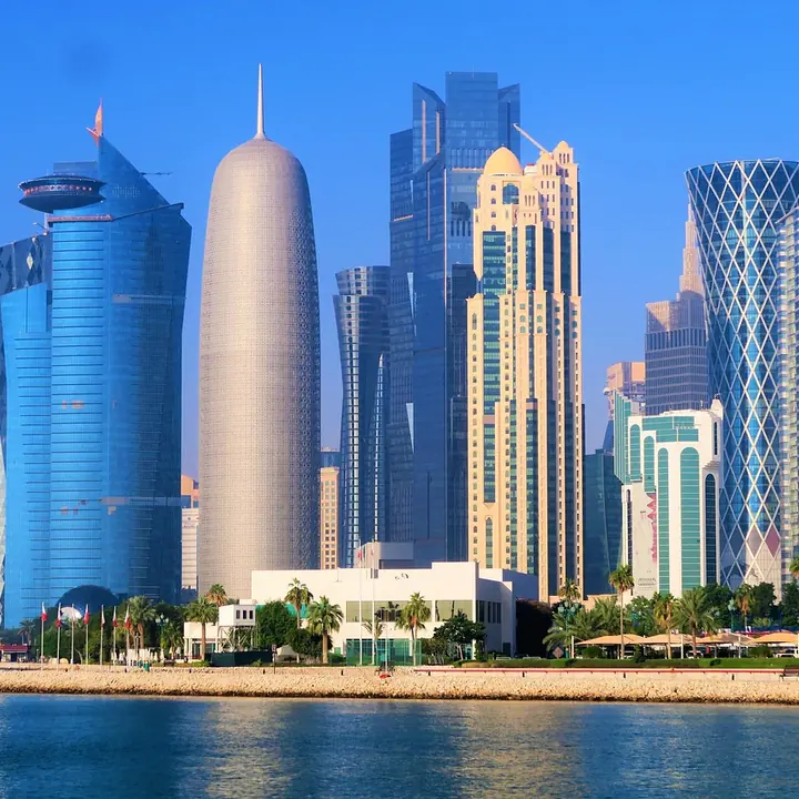 The towers of West Bay in Doha